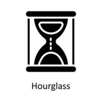 Hourglass  vector  Solid Icon Design illustration. Time Management Symbol on White background EPS 10 File