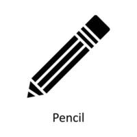Pencil  vector   Solid Icon Design illustration. Work in progress Symbol on White background EPS 10 File