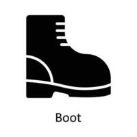 Boot vector    Solid Icon Design illustration. Agriculture  Symbol on White background EPS 10 File