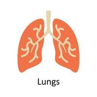 Lungs vector Flat Icon Design illustration. Medical and Healthcare Symbol on White background EPS 10 File