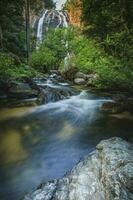 klong lan water fall in kamphang petch northern of thailand photo