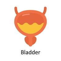 Bladder vector Flat Icon Design illustration. Medical and Healthcare Symbol on White background EPS 10 File