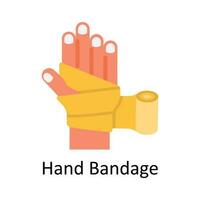 Hand Bandage vector Flat Icon Design illustration. Medical and Healthcare Symbol on White background EPS 10 File