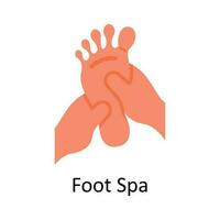 Foot Spa vector Flat Icon Design illustration. Medical and Healthcare Symbol on White background EPS 10 File