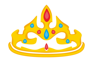 reina dorado corona en transparente antecedentes png