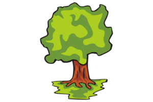 Trees on Spring a Transparent background png