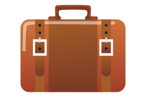 School Supplies - Suitcase With Transparent Background png