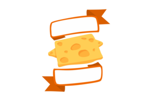 queijo logotipo ícone com transparente fundo png