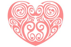 Valentine Love Ornament On Transparent Background png