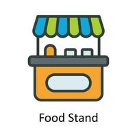 Food Stand vector  Fill  outline Icon Design illustration. Agriculture  Symbol on White background EPS 10 File