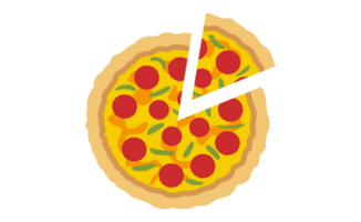 pizza skiva på transparent bakgrund png