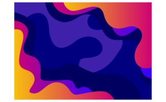 Abstract Squirt and Splash Gradient Fluid Background png