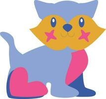 linda gato dibujos animados diseño, animal zoo vida naturaleza personaje infancia y adorable tema vector ilustración