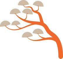 Abstract tree on a white background. Vector illustration for your design.