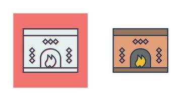 Fireplace Vector Icon