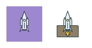 Rocket Launched Vector Icon