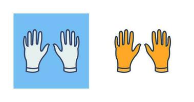 guantes, vector, icono vector