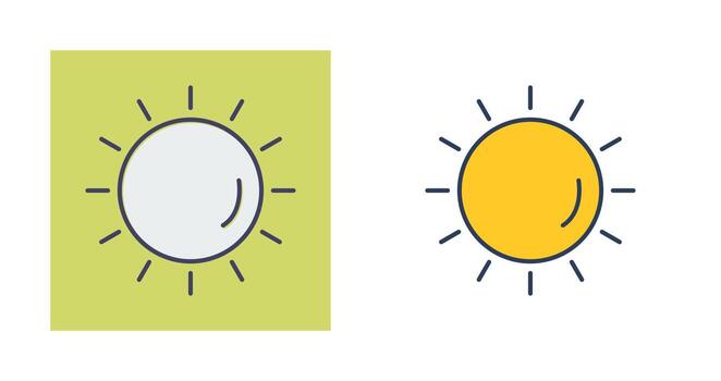 icono de vector de sol