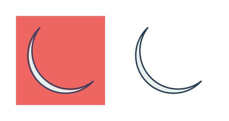 New Moon Vector Icon