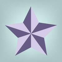 Modern 5 angles star used in quality rating icons, symbols for rating concepts vector