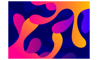 Abstract Squirt and Splash Gradient Fluid Background png