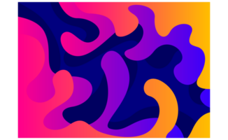 Abstract Squirt and Splash Gradient Fluid Background png