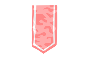 rosado colgando bandera con transparente antecedentes png