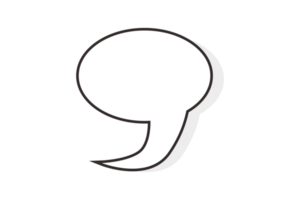 White chat balloon With Transparent Background png