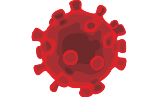 couronne virus sur transparent Contexte png