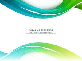 Abstract colorful wave design decorative background vector