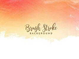 Abstract watercolor brush stroke soft colorful background vector