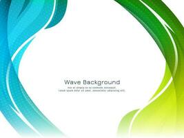 Abstract colorful wave design decorative background vector