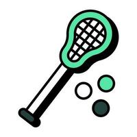 un icono de diseño perfecto de tenis largo vector