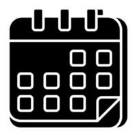 Editable design icon of calendar vector