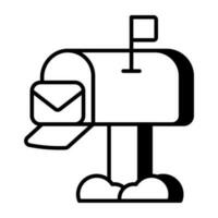 Trendy vector design of letterbox