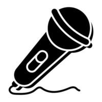 Modern design icon of singing mic vector