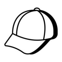 A unique design icon of p cap vector