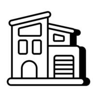 Modern design icon of commercial building vector