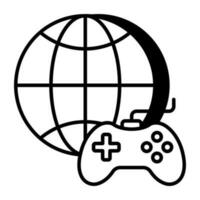 icono de diseño moderno de gamepad vector