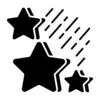 A premium download icon of glowing stars vector