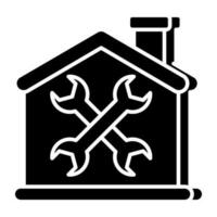 Trendy vector design of home service