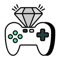 icono de diseño moderno de gamepad vector