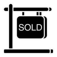 Premium download icon of sale board vector