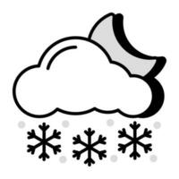 Snowfall icon in perfect design vector