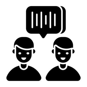 An icon design of communication vector