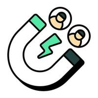 Perfect design icon of attract customers vector