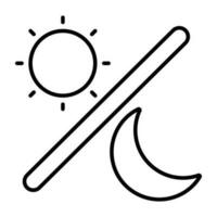 Modern design icon of day night vector