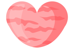 Valentinstag Liebe mit Tiger Streifen Muster mit transparent Hintergrund png