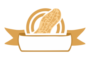 Peanut Logo Icon On Transparent Background png