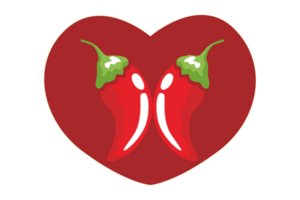 rojo amor chile logo icono en transparente antecedentes png